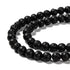 Lava Beads Black Round Beads 6mm